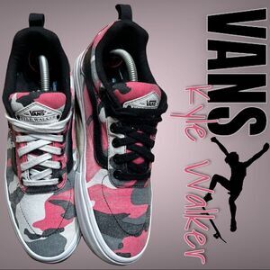 Vans Kyle Walkers Pro Black & Magenta Camo Shoes sz 7